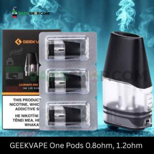 GEEKVAPE One Pods 0.8ohm, 1.2ohm Replacement Pods in Dubai, UAE – 3Pieces Per Pack