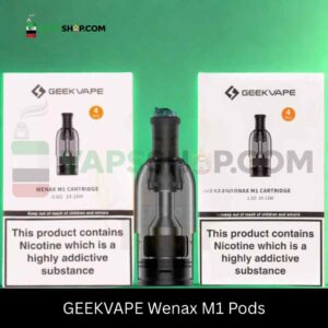 GEEKVAPE Wenax M1 Pods 0.8ohm, 1.2ohm Pod Cartridge 2ml Replacement Pod in Dubai, UAE – 4 PCS Per Pack