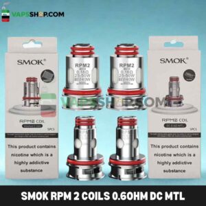 SMOK RPM 2 Coils 0.6ohm DC MTL & 0.16 Meshed Replacement Coils in Dubai, UAE – 5 PCS Per Pack