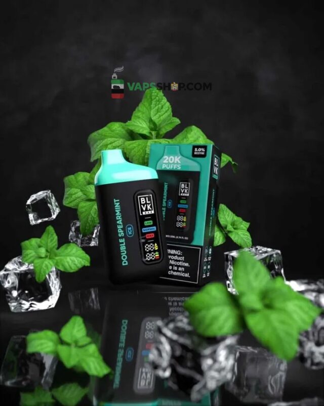 BLVK-BAR-20000-Puffs-Price-in-Dubai-DOUBLE-SPEARMINT-700x875