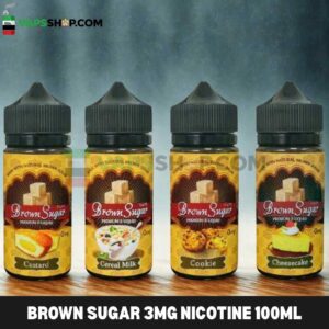 BROWN SUGAR 3MG nicotine 100ML E-Liquid in Dubai