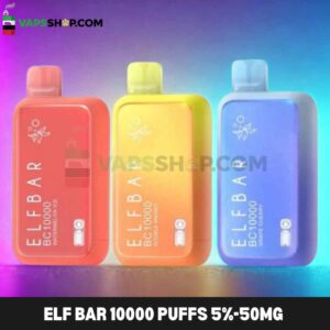Elf Bar 10000 Puffs 5%-50mg Nicotion Disposable vape in Dubai