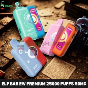 Elf Bar ew premium 25000 Puffs 50mg Nicotine Ice Adjustable Disposable Vape