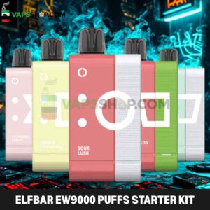Elfbar Ew9000 puffs starter kit 50mg nicotine (pod+battery pack) disposable vape
