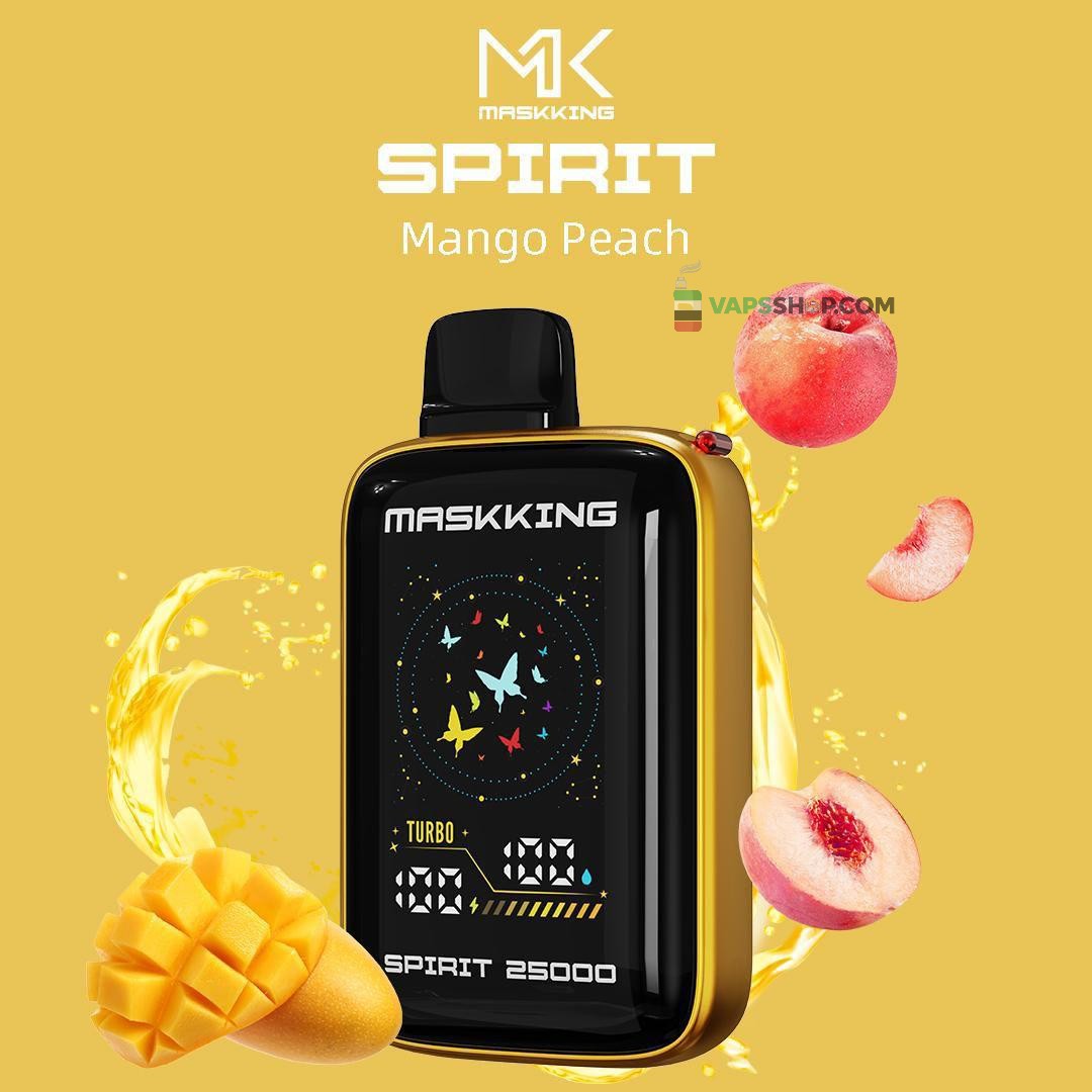 MASKKING Spirit 25000 Puffs Price in Dubai MANGO PEACH