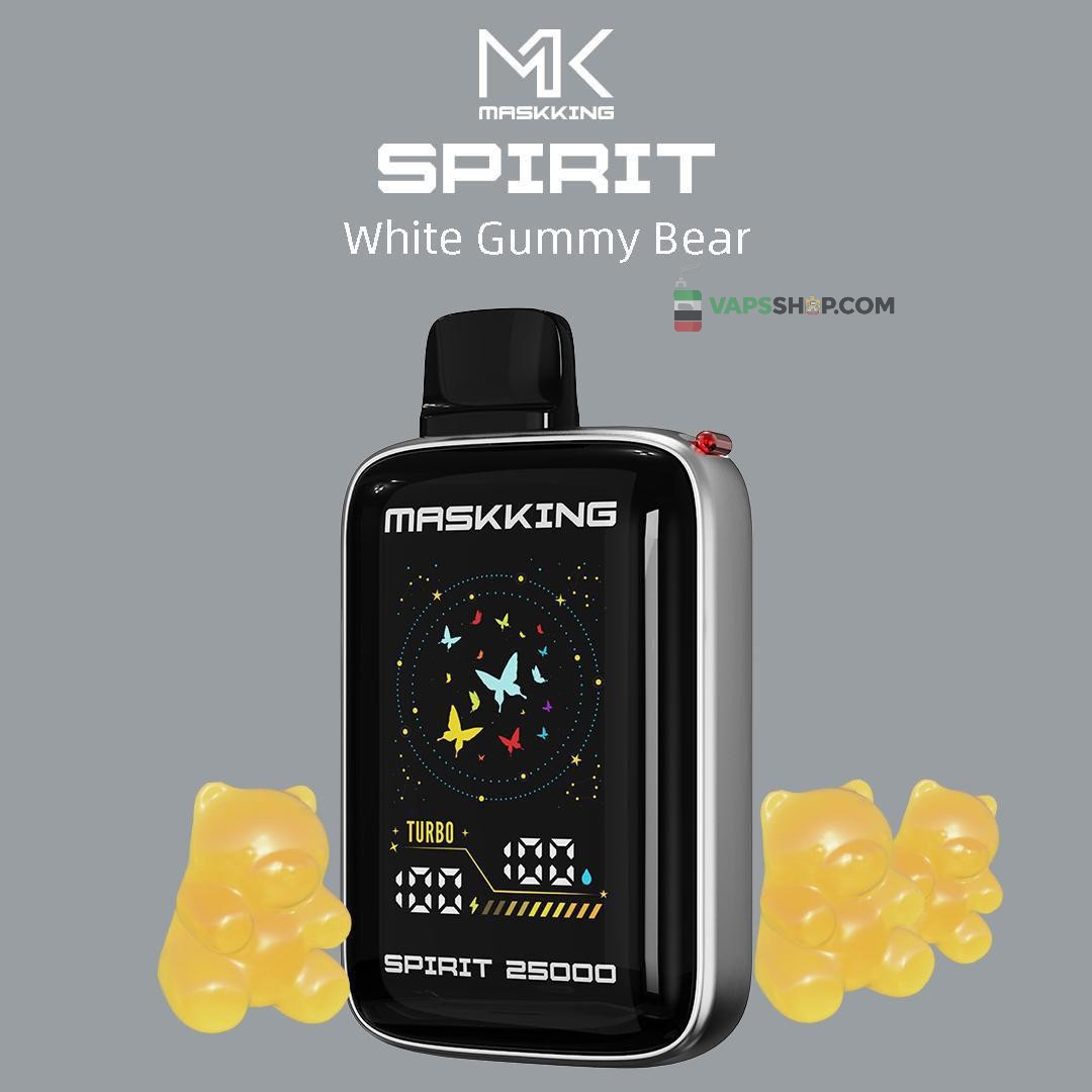 MASKKING Spirit 25000 Puffs Price in Dubai WHITE GUMMY BEAR