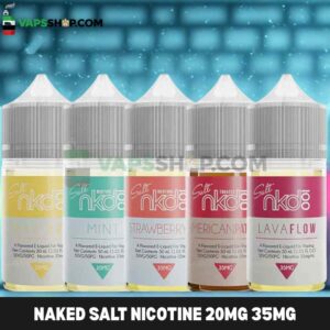 Naked Salt Nicotine 20MG 35MG & 50MG Juice In Dubai UAE
