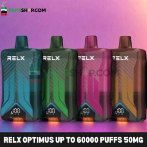 Relx Optimus up to 60000 puffs 50mg disposable vape in Dubai