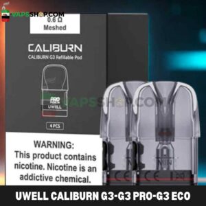 UWELL Caliburn G3-G3 pro-G3 eco-G3 lite-GK3 Pods 2.5ml Replacement Pod Cartridge in Dubai, UAE