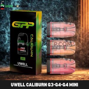 Uwell Caliburn G3-G4-G4 Mini Compatible GPP 3ml Pod Cartridge
