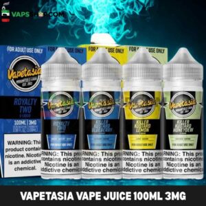 VAPETASIA Vape Juice 100ML 3MG E-Liquid in Dubai, UAE