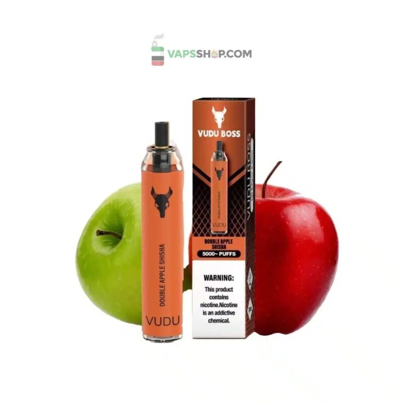 VUDU Boss 5000 Puffs 50Mg Disposable Vape In Dubai__double apple shisha