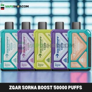 ZGAR Sorna Boost 50000 Puffs 18mg Disposable Vape in Dubai