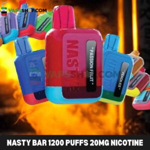 nasty bar 1200 puffs 20MG nicotine none rechargeable vape