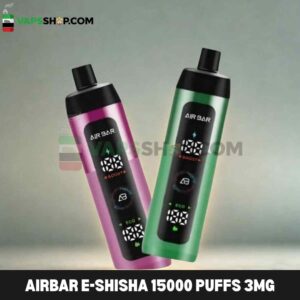 Airbar E-shisha 15000 puffs 3mg nicotine DTL vape