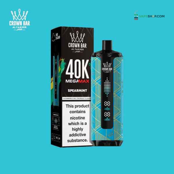 Al Fakher Crown Bar v2.0 Mega Max 40000 Puffs Disposable Vape - Spearmint