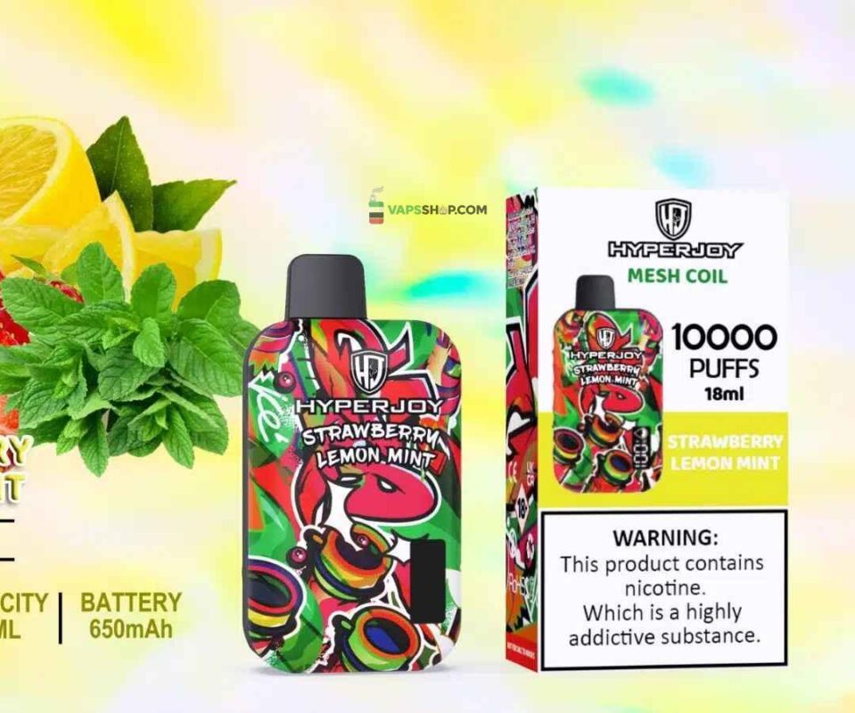 HYPERJOY-Limited-Edition-10000-Puffs-Disposable-Vape-In-UAE-strawberry-lemon-mint