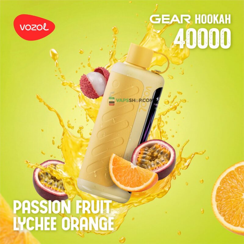 VOZOL Gear Hookah 40000 Puffs__passion fruit lyche orange
