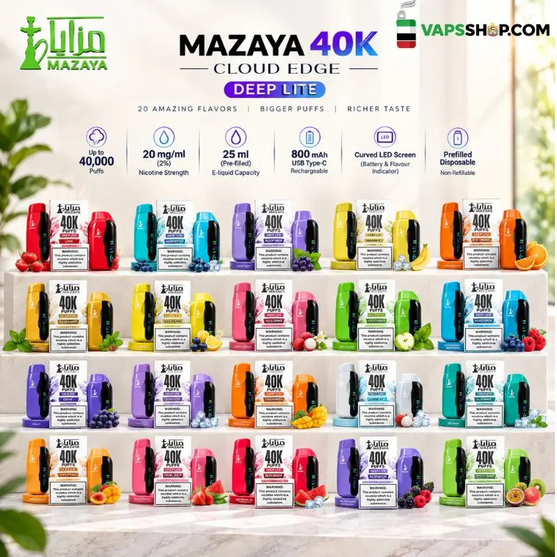 Mazaya-Deep-Lite-40000-Puffs-Disposable-Vape-20mg-in-Dubai.