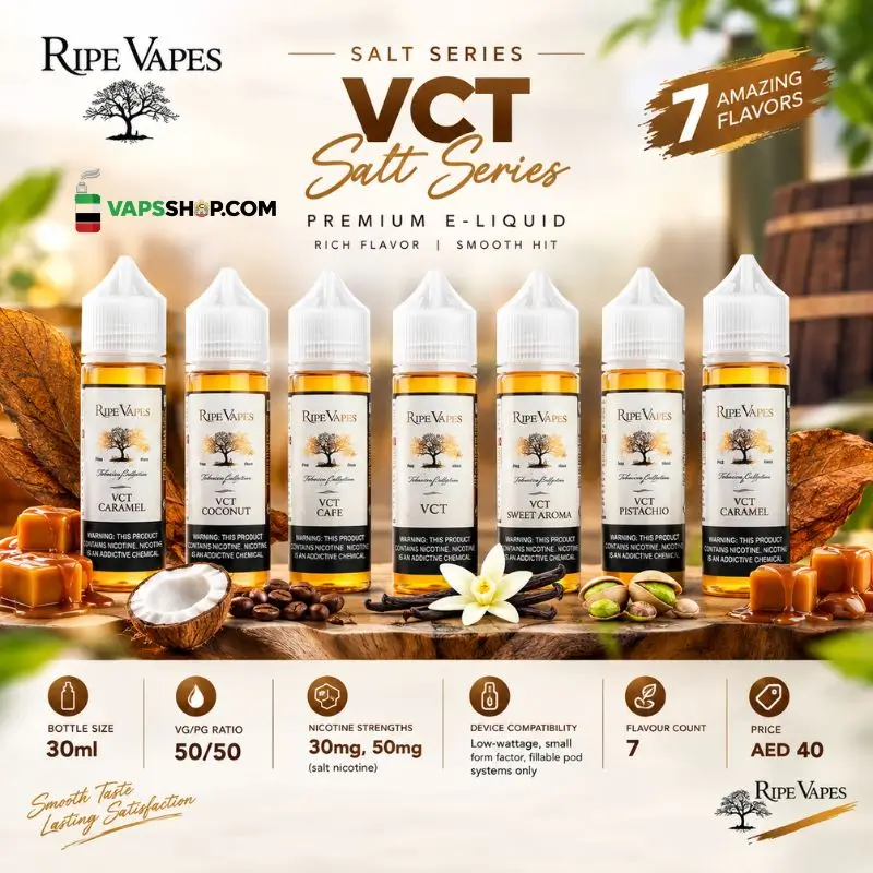 Ripe Vapes VCT Salt Series 30ml E-Liquid