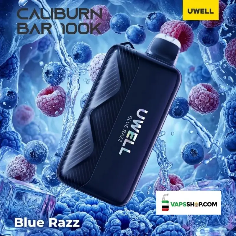 Uwell-Caliburn-Bar-100k-20mg-Disposable-Vape-in-Dubai-blue-razz.