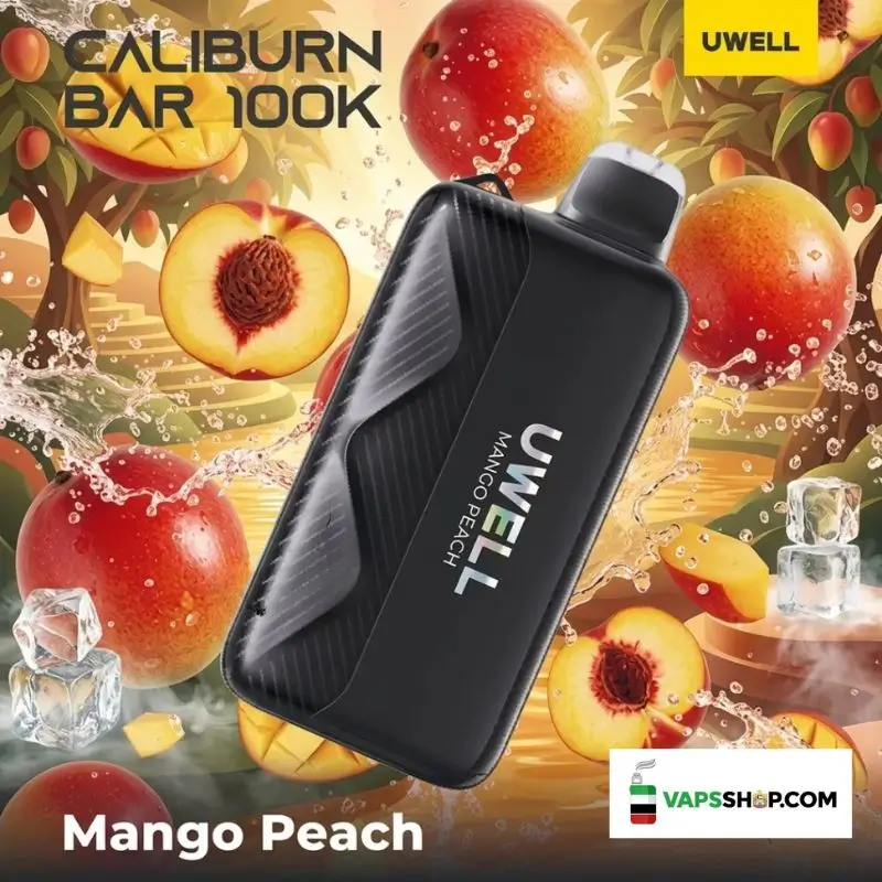 Uwell-Caliburn-Bar-100k-20mg-Disposable-Vape-in-Dubai-mango-peach.