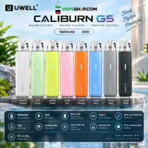 Uwell-Caliburn-G5-Pod-Kit-1600mAh-35W