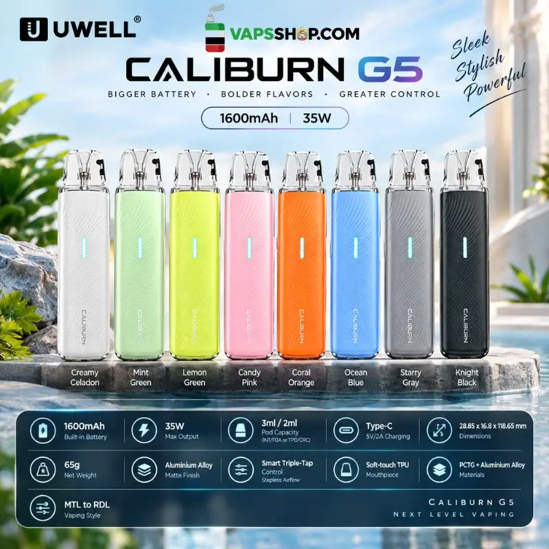 Uwell-Caliburn-G5-Pod-Kit-1600mAh-35W