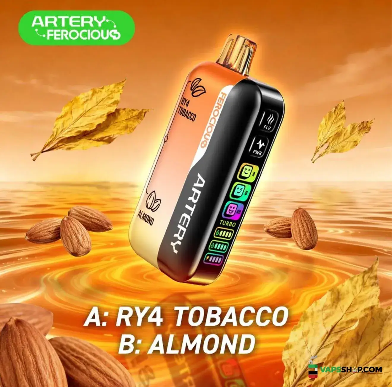 artery-ferocious-60000-puffs-30mg-disposable-vape-ry4-tobacco-almond.