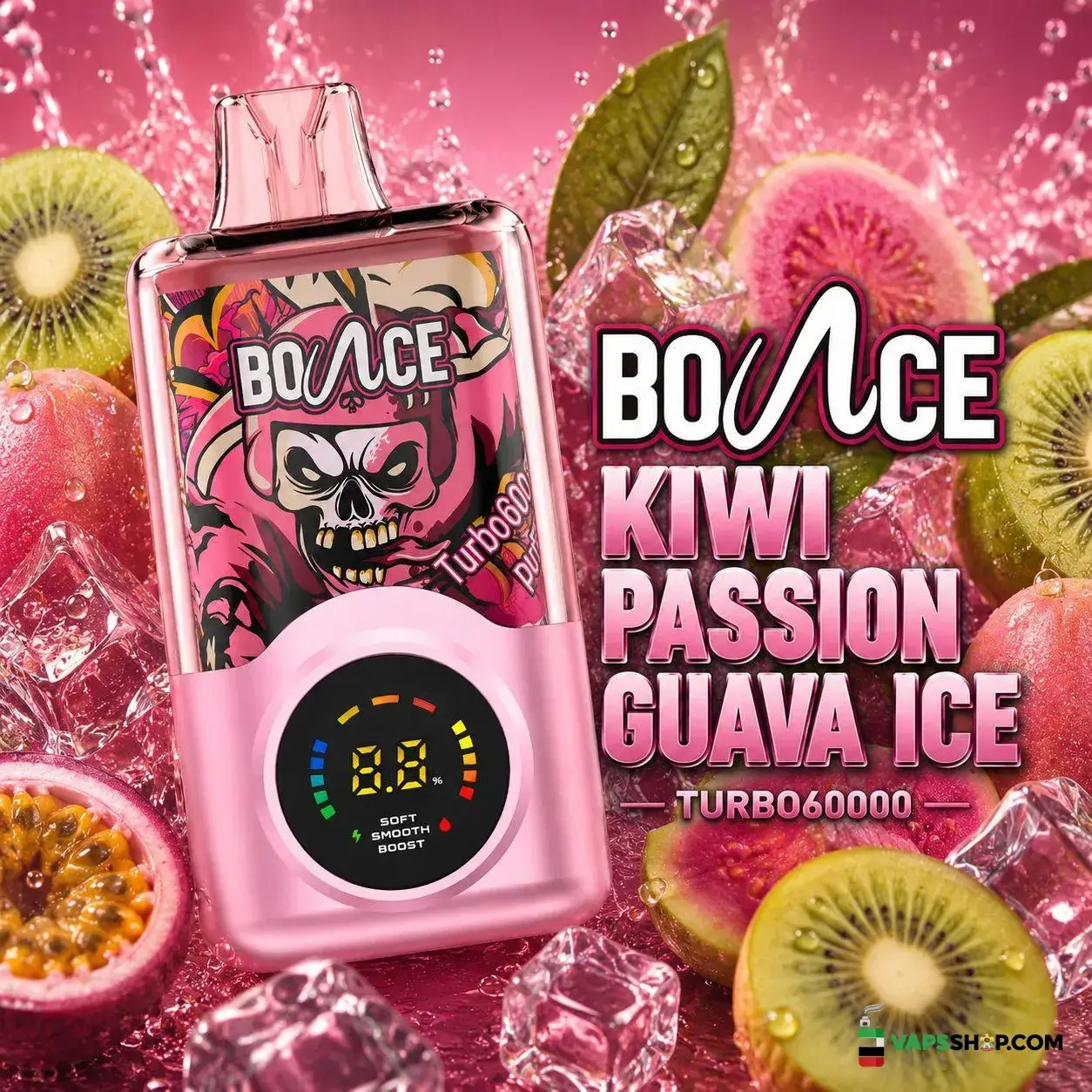 bounce-turbo-60k-puffs-20mg-disposable-vape-in-dubai-kiwi-passion-guava-ice