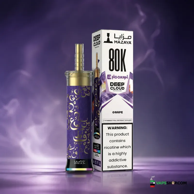 mazaya-ehookah-deep-cloud-80000-puffs-6mg-disposable-vape-in-dubai-grape