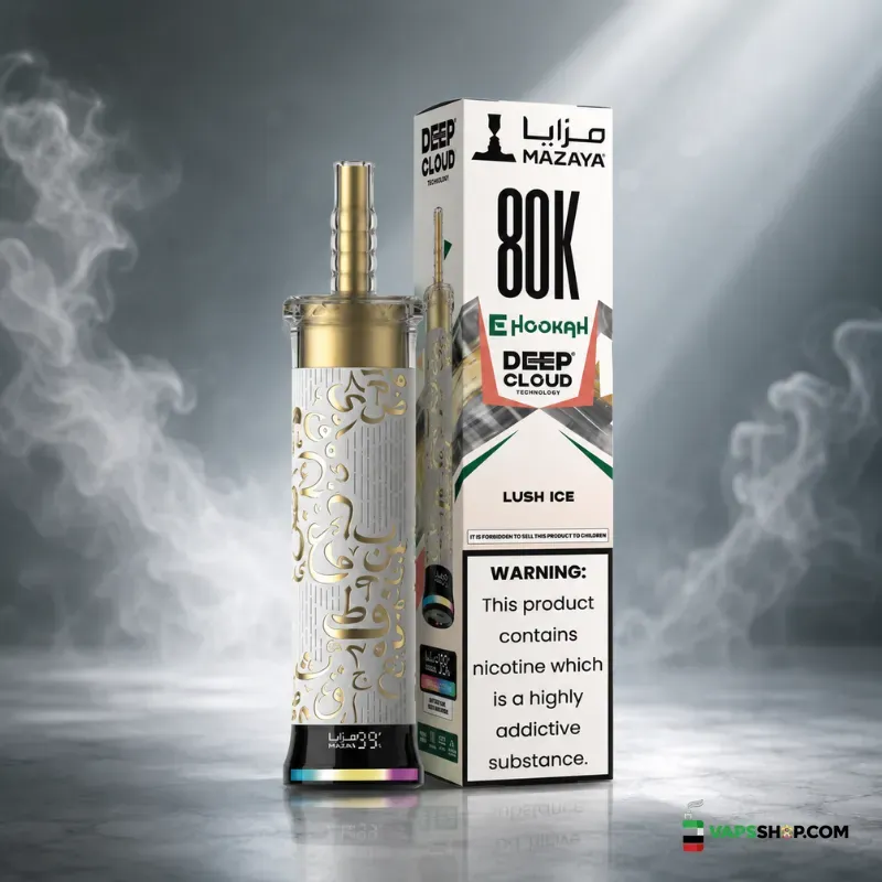 mazaya-ehookah-deep-cloud-80000-puffs-6mg-disposable-vape-in-dubai-lush-ice