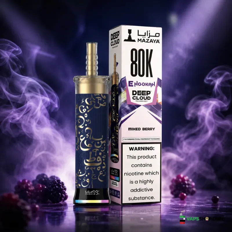 mazaya-ehookah-deep-cloud-80000-puffs-6mg-disposable-vape-in-dubai-mixed-berry.