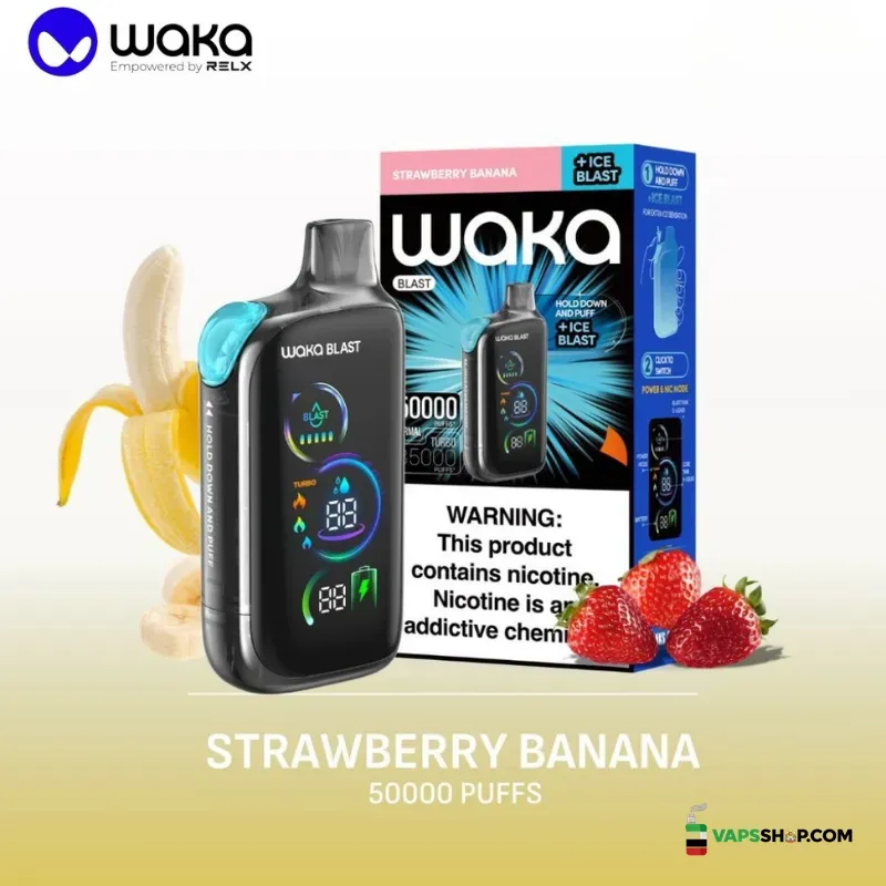 waka-blast-50000-puffs-disposable-vape-50mg-in-the-uae-strawberry-banana
